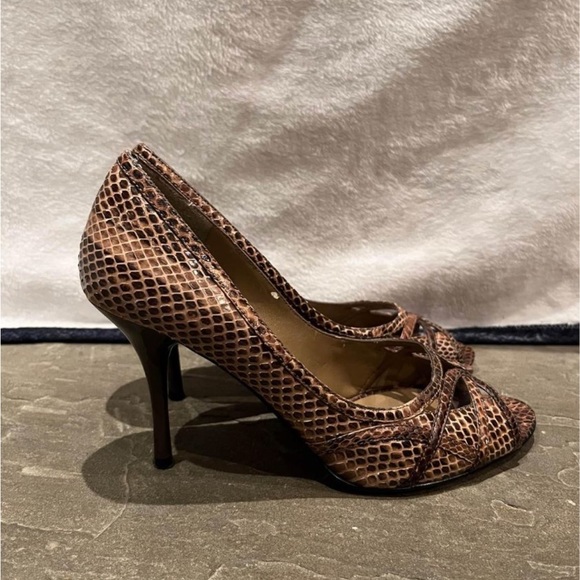 Nine West snake skin heels - Picture 3 of 4